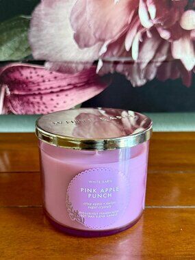 NEW PINK APPLE PUNCH 3-Wick Candle Bath and Body Works